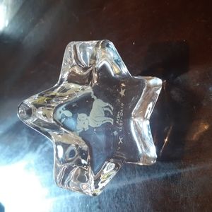 Glass Star shape Aries Shelf sitter 3"